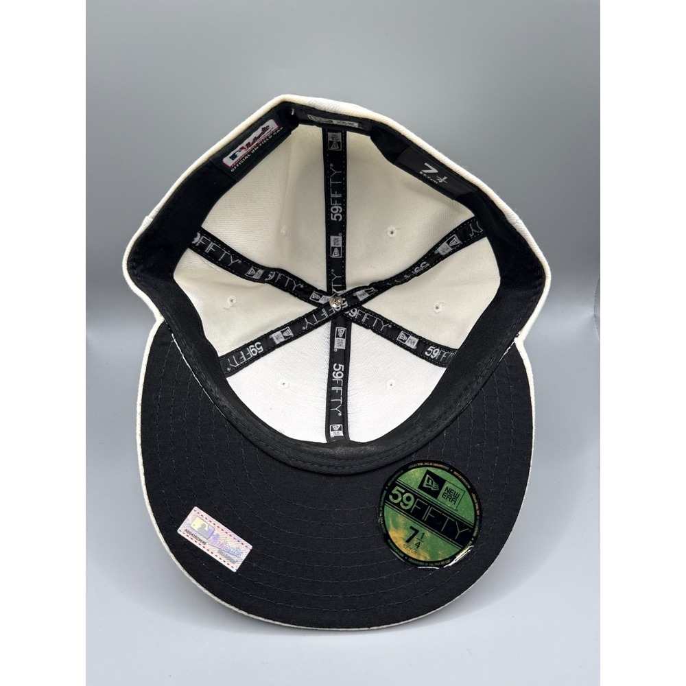 New Era 59FIFTY MLB Authentic Umpire On Field Blank White Fitted Hat 7 1/4 Cap - Picture 8 of 9